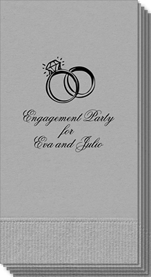 Wedding Rings Guest Towels